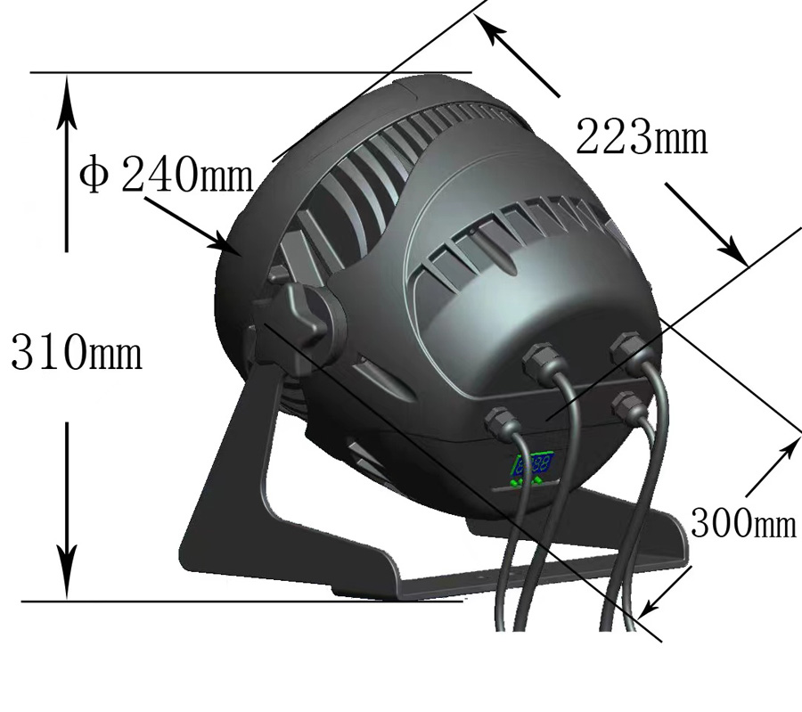 colorBOM Quad18-IP LED par liggt outdoor IP67